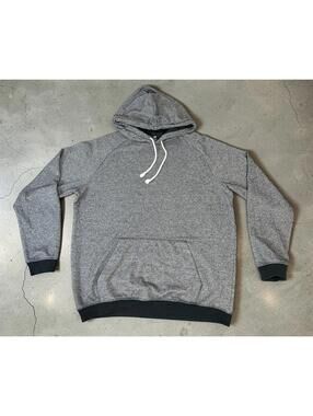 Gray Hooded Sweatshirt with Front Pocket